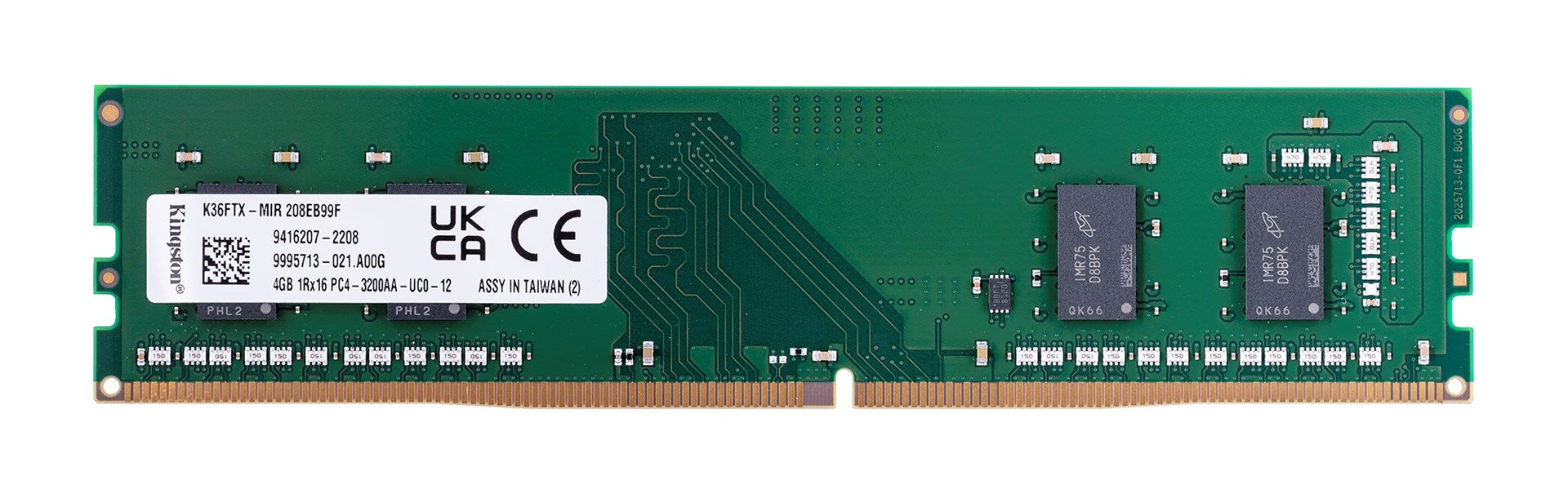Модул памет Kingston 1 x 4 GB DDR4 3200 MHz След тестовете