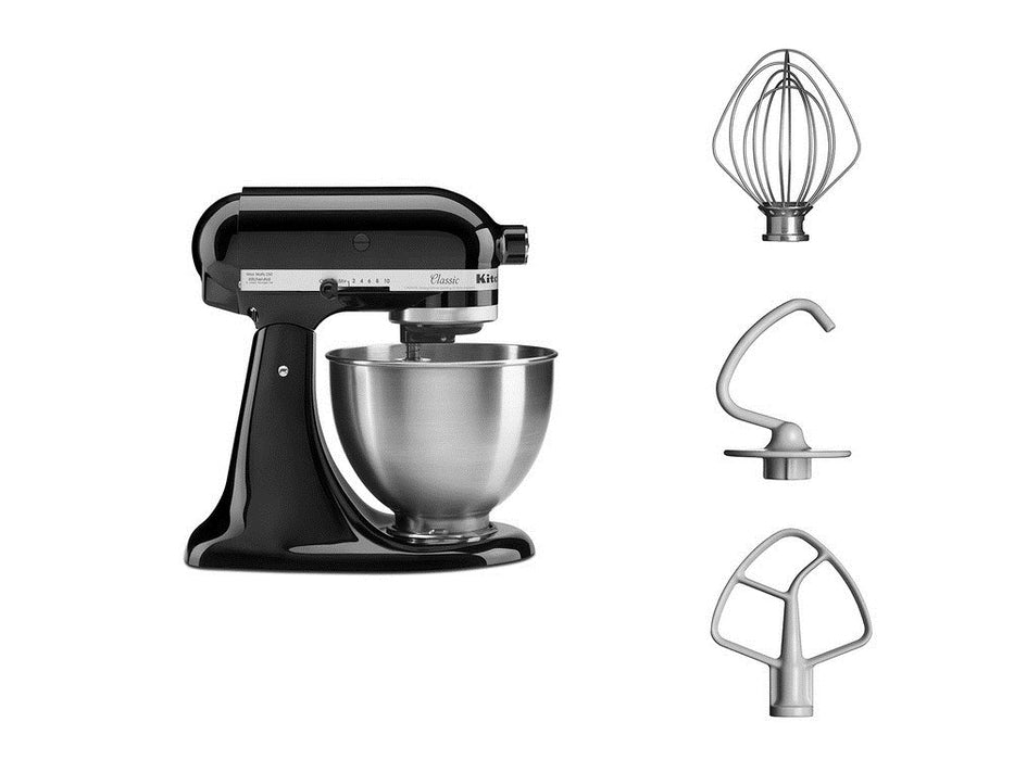 Кухненски робот KitchenAid 5K45SSEOB Classic 275 W 4.3 L Черен, Металик