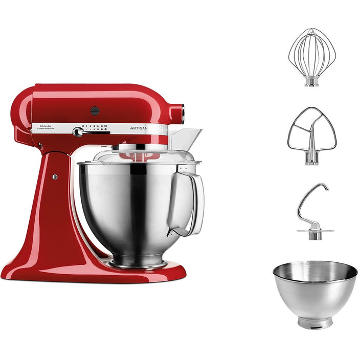 Кухненски робот KitchenAid Artisan 5KSM185PS 300 W 4.8 L Червен