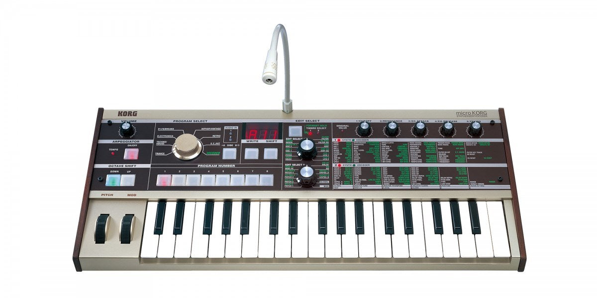 Korg microKORG MK1 - аналогов синтезатор с вокодер, сив
