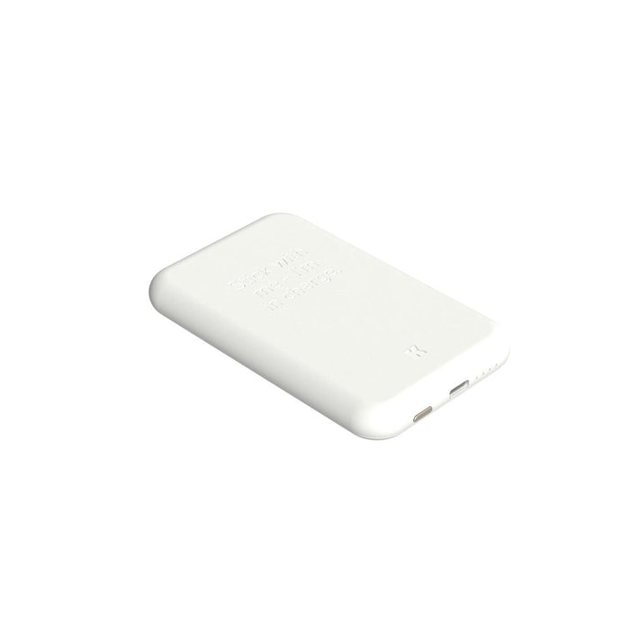 Резервна Батерия с Безжично Зарядно Kreafunk Бял 5000 mAh