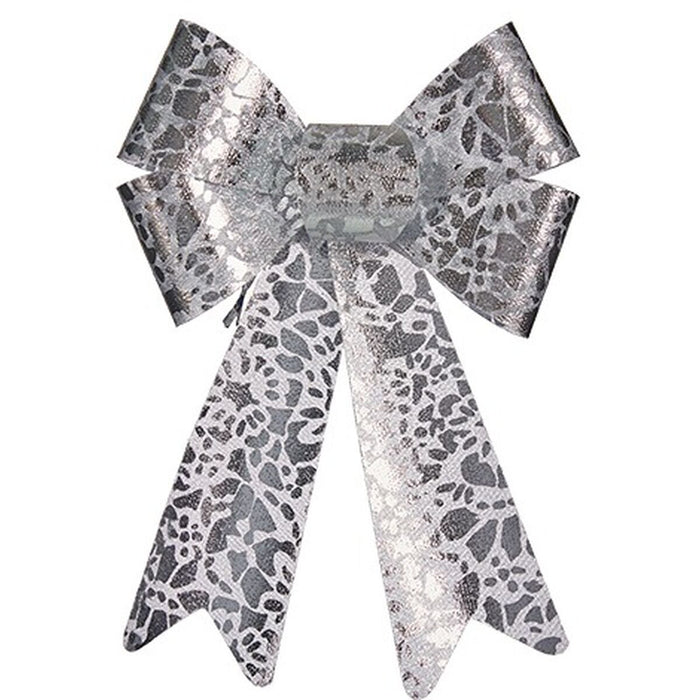 Ласо Krist+ HJ1-12011 HJ1-12011 Сребрист Принтиран 16 x 24 x 4 cm Коледна Украса (12 броя)