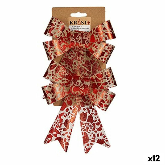 Примка Krist+ HJ1-12007 HJ1-12007 Червен Златен Принтиран 15 x 4 x 16 cm 15 x 28 x 4 cm Коледна Украса (12 броя)