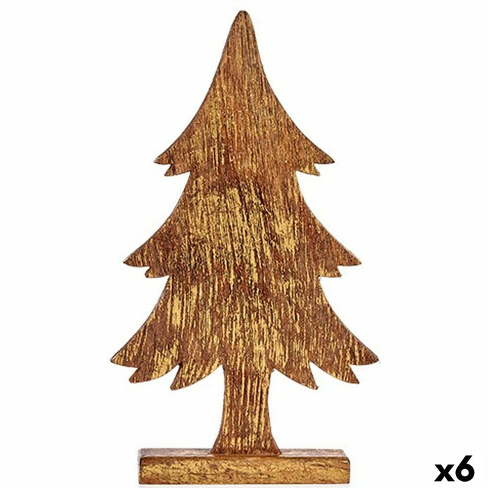 Декоративна фигурка Krist+ 1122 1122 Златен Коледно дърво 5 x 39 x 22 cm (6 броя)