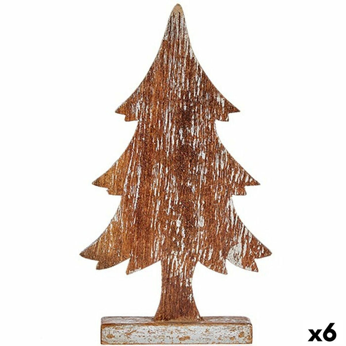 Декоративна фигурка Krist+ 1122-SILVER 1122-SILVER Сребрист Сребро Коледно дърво 5 x 39 x 21 cm (6 броя)