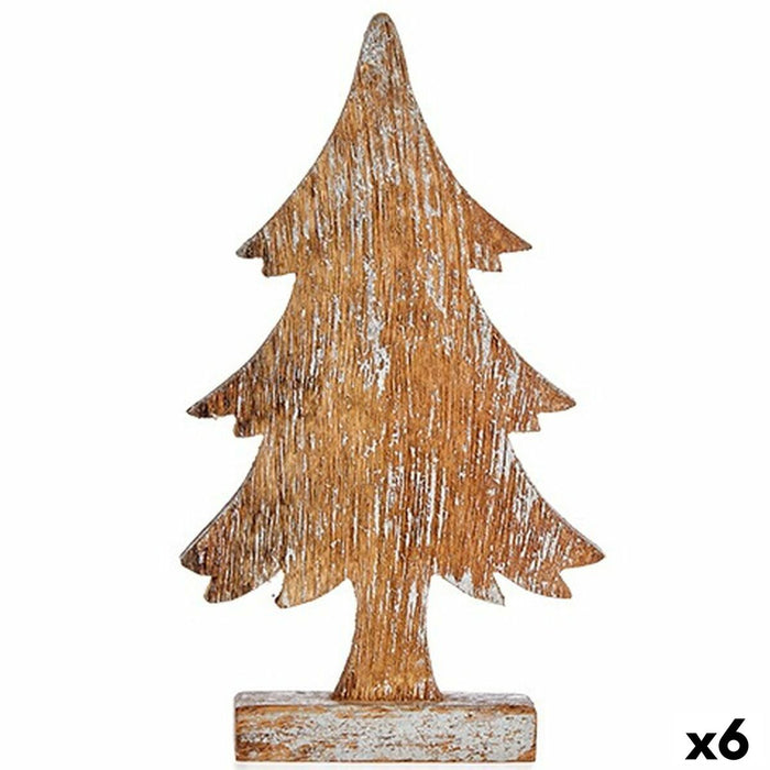 Декоративна фигурка Krist+ 1123-SILVER 1123-SILVER Сребрист Сребро Коледно дърво 5 x 31 x 15 cm (6 броя)