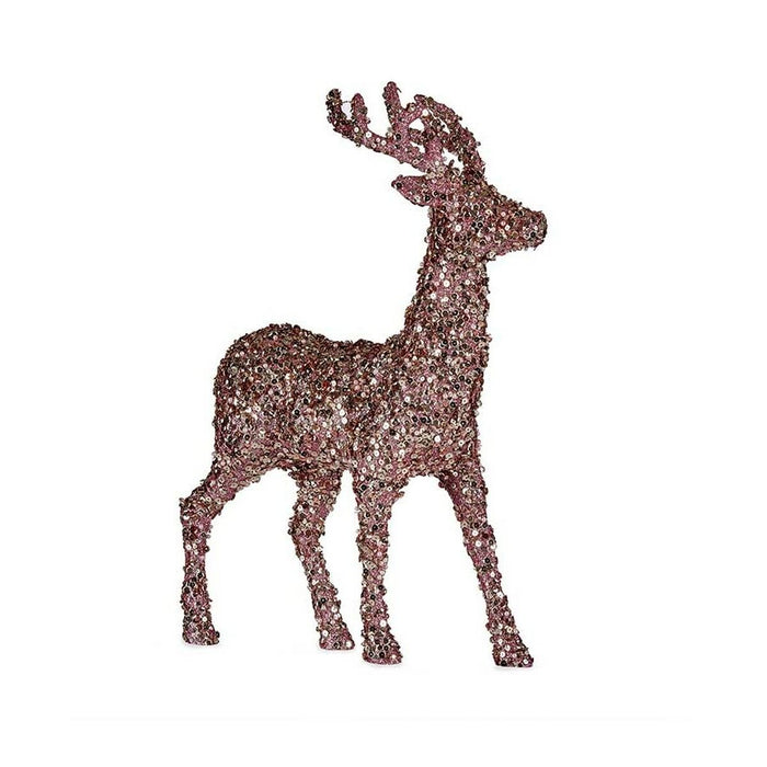 Коледен елен Krist+ R201-068Z-2 R201-068Z-2 Розов Златен Коледен елен 15 x 45 x 30 cm Пурпурин (8 броя)