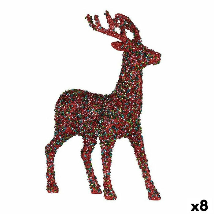 Коледен елен Krist+ R201-068Z R201-068Z Многоцветен Коледен елен 15 x 45 x 30 cm Пурпурин (8 броя)