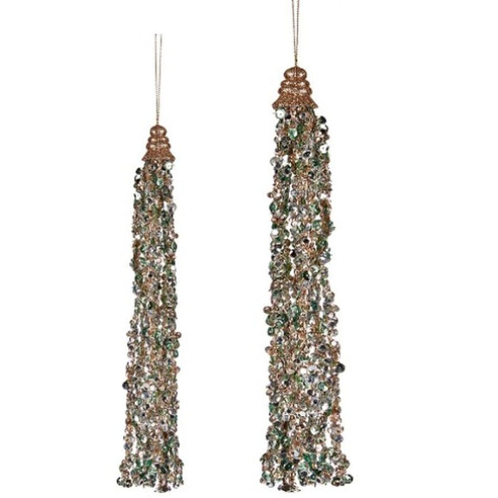 Коледна Украса Krist+ R201-038(2)-5 R201-038(2)-5 Син Champagne Венци 3,5 x 2,5 x 35,5 cm висулка (24 броя)