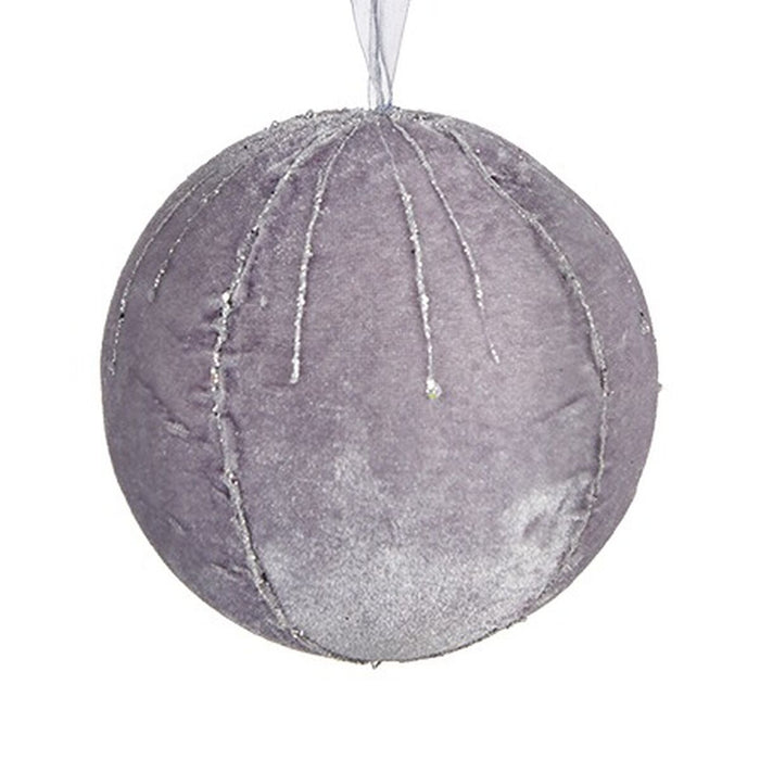 Комплект Коледни Топки Krist+ 19A5453-1G 19A5453-1G Сребрист полиестер (4 броя)