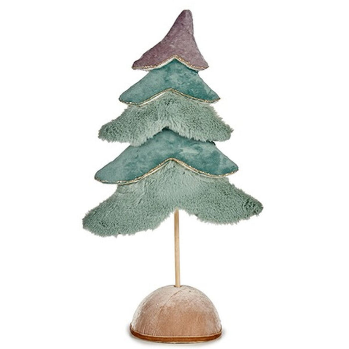 Коледно дърво Krist+ 19A5905-M-2 19A5905-M-2 цвят тюркоаз 16 x 55 x 29 cm Кадифе (4 броя)