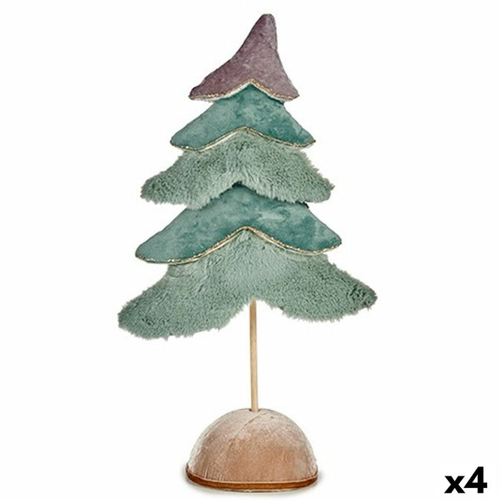 Коледно дърво Krist+ 19A5905-M-2 19A5905-M-2 цвят тюркоаз 16 x 55 x 29 cm Кадифе (4 броя)