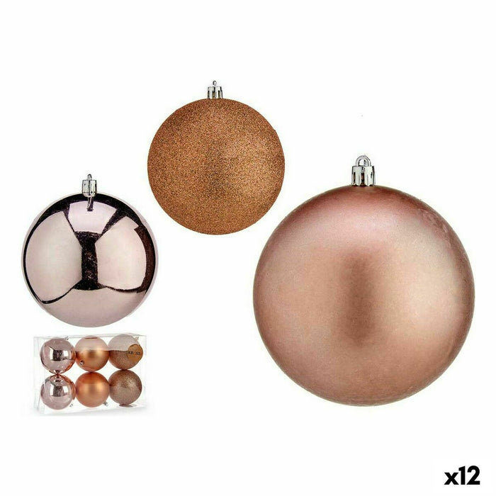Комплект Коледни Топки Krist+ 00727 00727 Розов Пластмаса (12 броя)