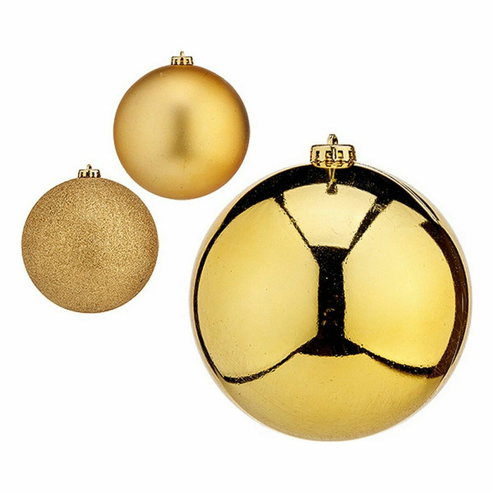 Комплект Коледни Топки Krist+ 00791 00791 Златен Пластмаса Ø 15 cm (4 броя)