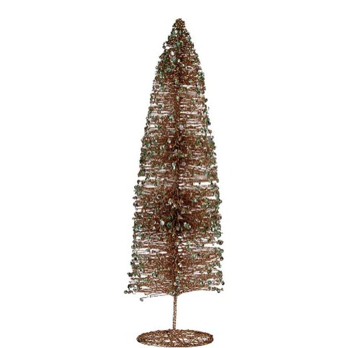 Коледно дърво Krist+ R201-034P-5 R201-034P-5 Champagne пайети 10 x 40 x 10 cm (6 броя)