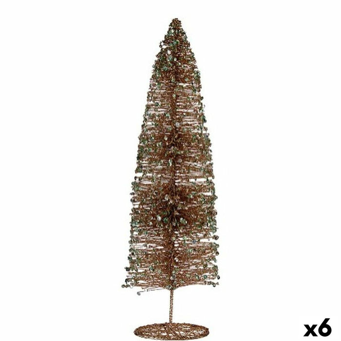 Коледно дърво Krist+ R201-034P-5 R201-034P-5 Champagne пайети 10 x 40 x 10 cm (6 броя)