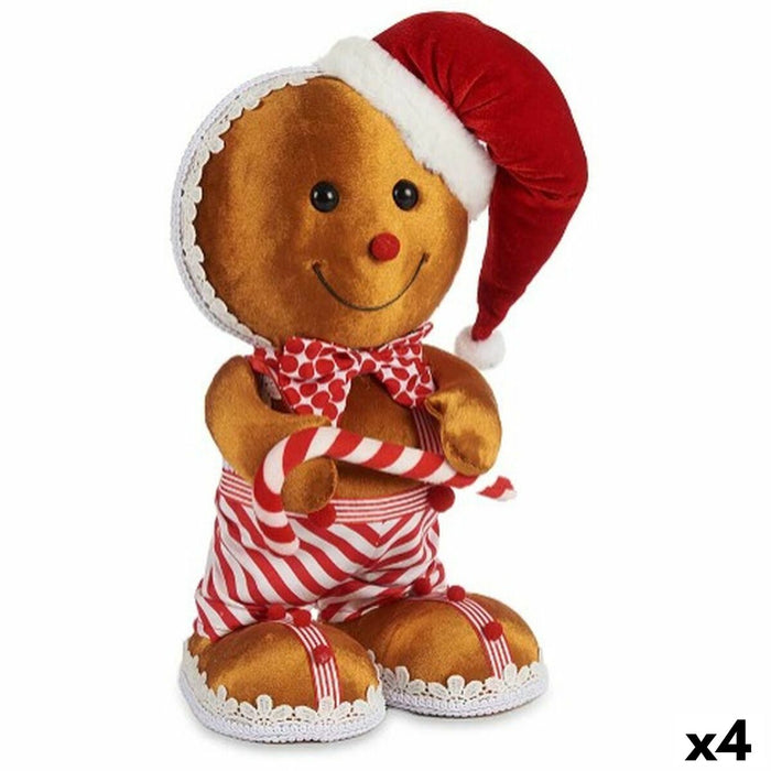 Декоративна фигурка Krist+ D012131622-3BN D012131622-3BN Кафяв Червен Бисквита 19 x 33 x 15 cm (4 броя)