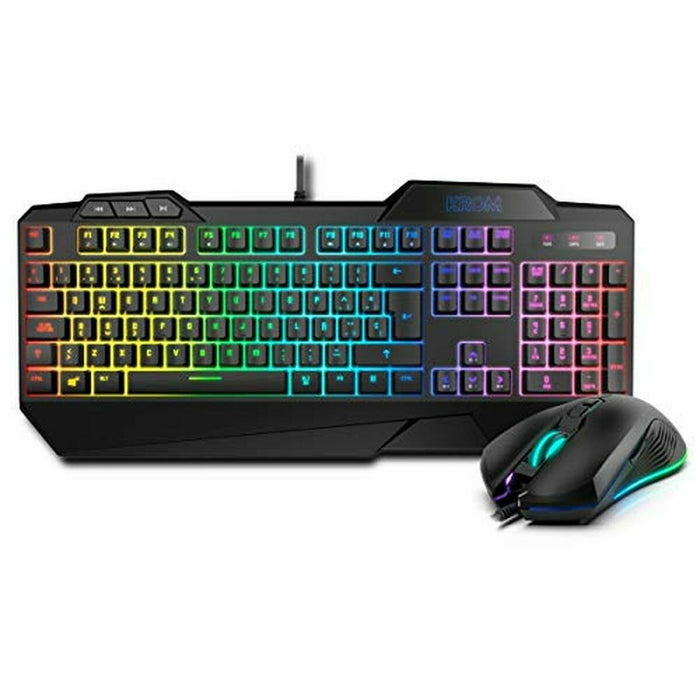 Клавиатура и мишка за игра Krom NXKROMKRSHRSP Черен