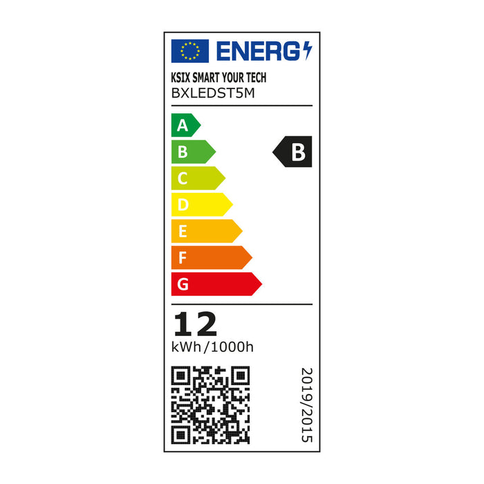 LED ленти KSIX 12W Черен (5 m)