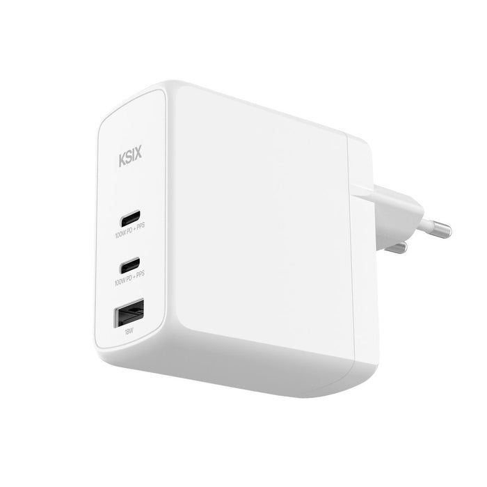 Зарядно за стена KSIX Бял 100 W