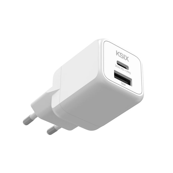 Зарядно за стена KSIX Бял 30 W