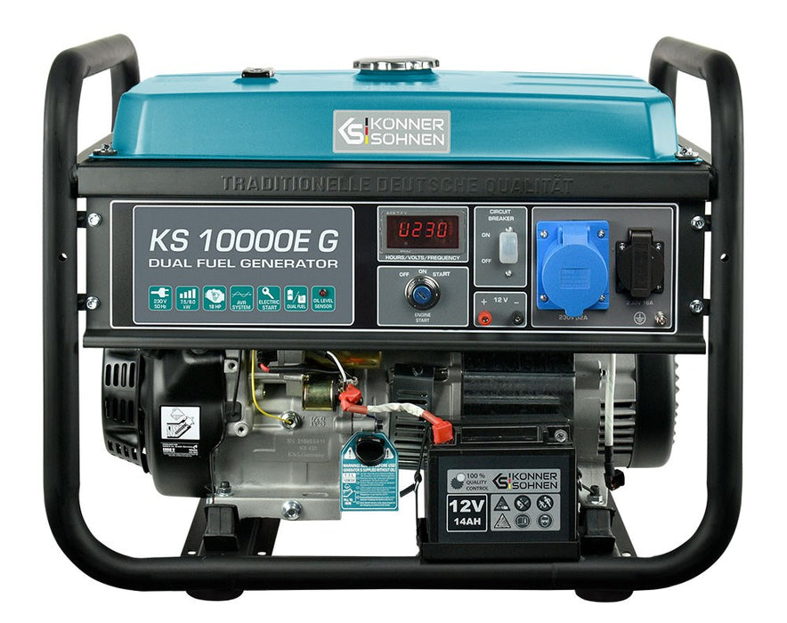 ХИБРИДЕН ГЕНЕРАТОРЕН КОМПЛЕКТ 7,5KW,230V KÖNNER&SÖHNEN KS10000E G