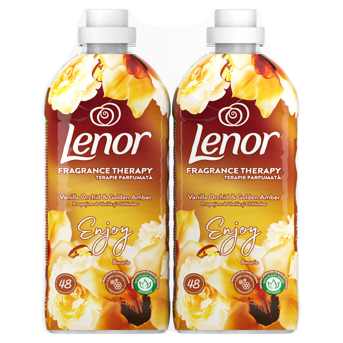 ОМЕКОТИТЕЛ 2X1.2L 96 ПРАНЕТА LENOR VANILLA ORCHID & GOLDEN AMBER