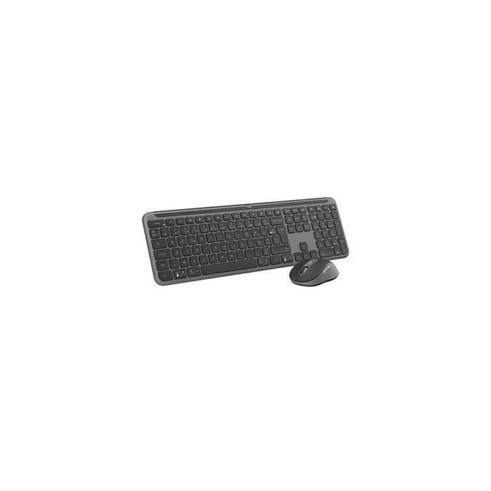 Клавиатура с мишка Logitech Стомана френски Azerty френски