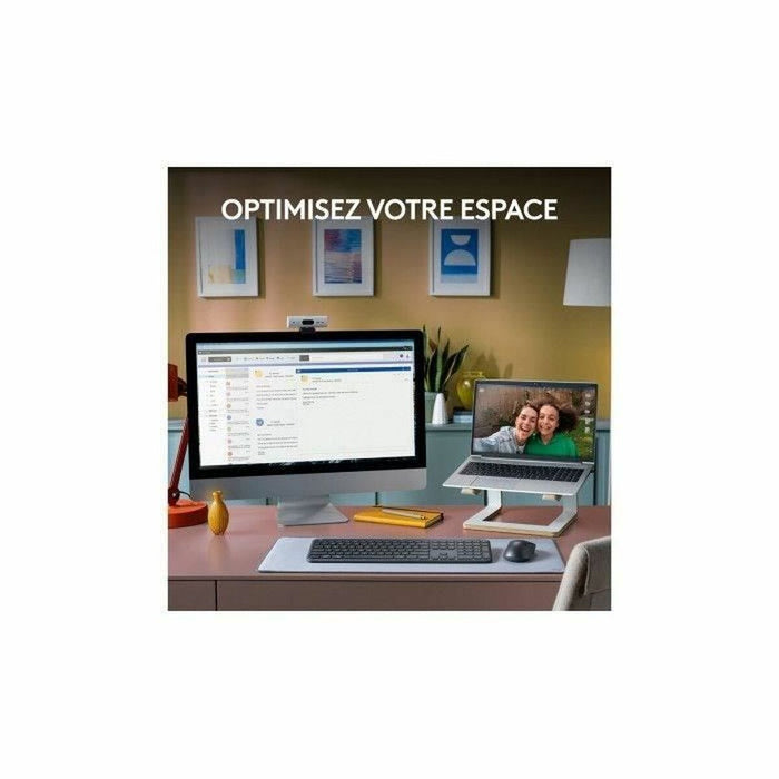 Клавиатура с мишка Logitech Стомана френски Azerty френски