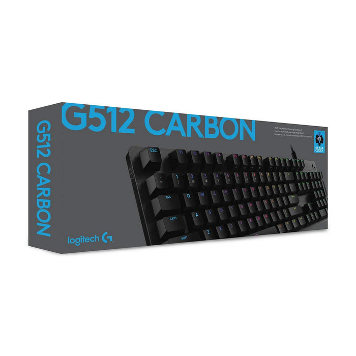 Клавиатура Logitech Lightsync G512 Игри Черен Осветление RGB AZERTY