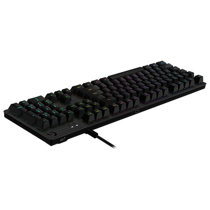 Клавиатура Logitech Lightsync G512 Игри Черен Осветление RGB AZERTY