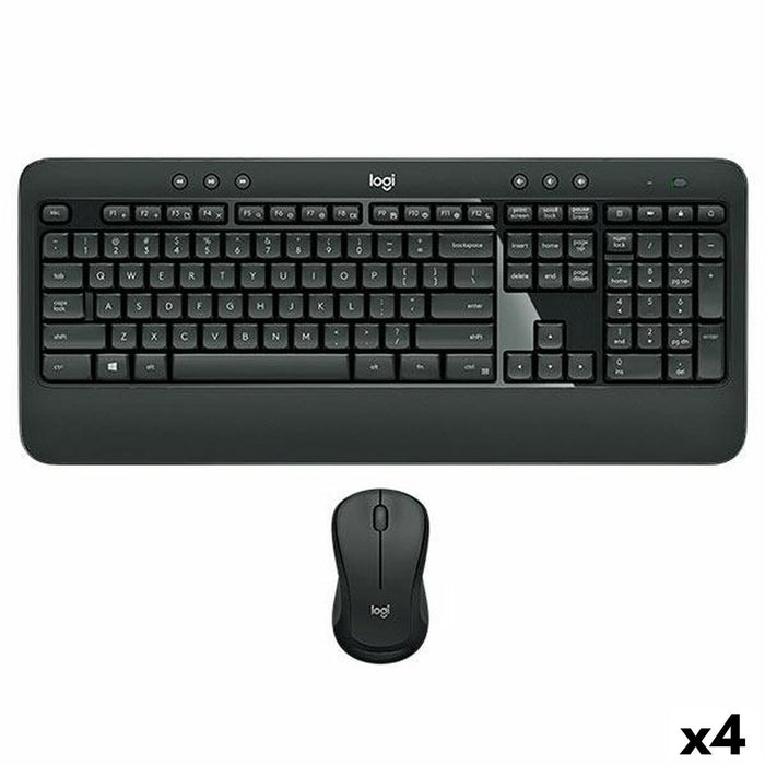 Клавиатура с мишка Logitech MK540 Черен Испанска Qwerty (4 броя)