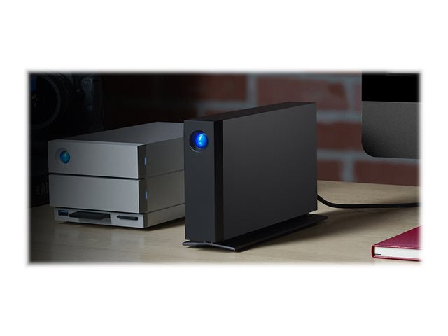 LACIE d2 Professional USB-C 4TB настолен диск от корпоративния клас вкл. спасителна служба космическо сиво