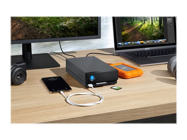 LACIE 1big Dock 16TB Thunderbolt 3 + USB 3.1 8.9cm 3.5inch за MAC & PC - сив
