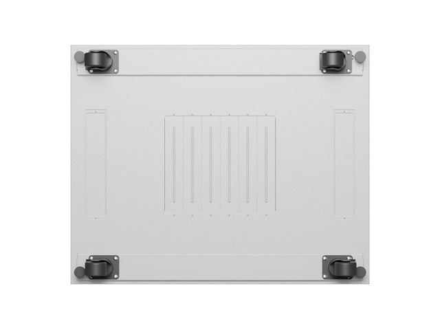 Lanberg стелажен шкаф 19" свободностоящ 42U/800x1000 (плосък пакет) със стъклена врата LCD сив v2