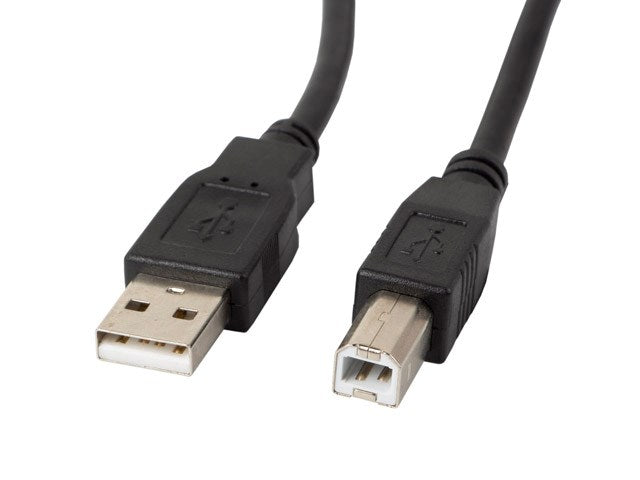 Lanberg CA-USBA-10CC-0005-BK USB кабел 0,5 m 2.0 USB B Черен