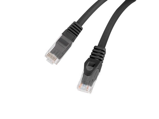 Lanberg patchcord CAT.6 utp lszh cu 0.25m black fluke премина