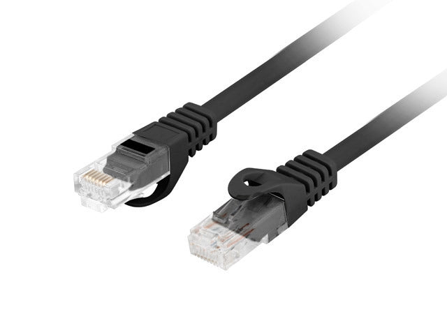 Lanberg patchcord CAT.6 utp lszh cu 0.25m black fluke премина