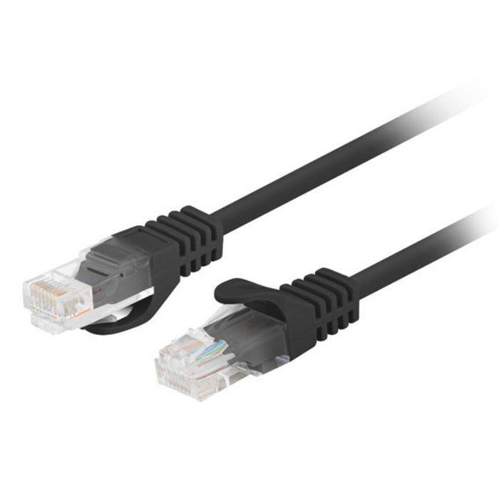 UTP категория 6 твърд мрежови кабел Lanberg PCU6-20CC-0025-BK Черен 25 cm U/UTP (UTP)