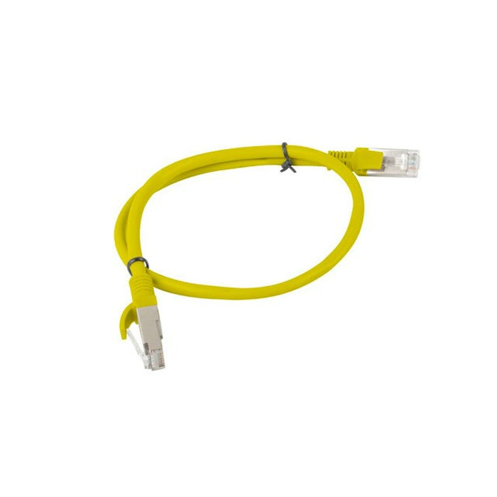 UTP категория 6 твърд мрежови кабел Lanberg PCU6-20CC-0050-Y Жълт 50 cm