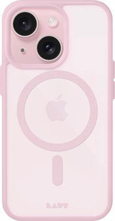 LAUT Huex Protect калъф с MagSafe за iPhone 14 Plus / 15 Plus - розов