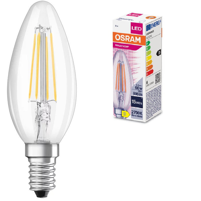 LED ЛАМПА PARATHOM CLB FIL60 5,5W/827 E14 LEDVANCE
