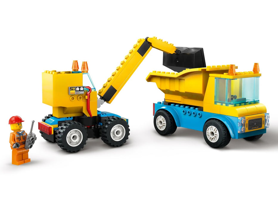 LEGO CITY 60391 СТРОИТЕЛНИ КАМИОНИ И ТОПЧЕН КРАН ЗА РАЗРУШИВАНЕ