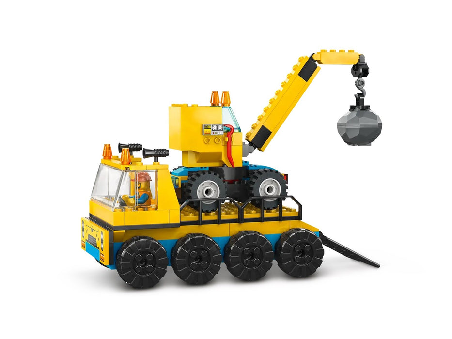 LEGO CITY 60391 СТРОИТЕЛНИ КАМИОНИ И ТОПЧЕН КРАН ЗА РАЗРУШИВАНЕ