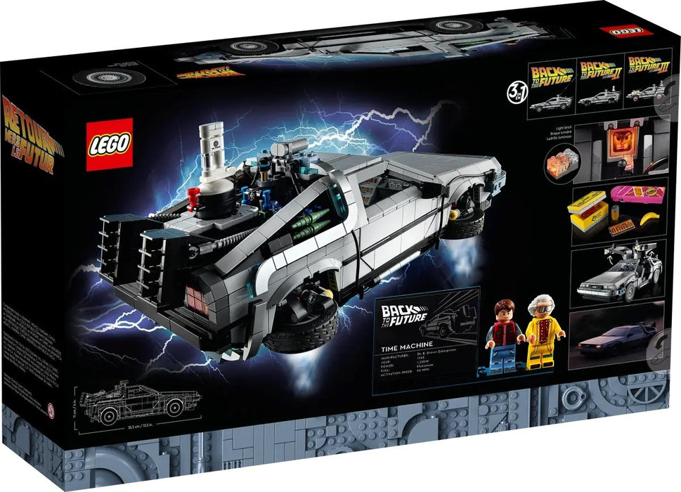LEGO ICONS 10300 МАШИНА НА ВРЕМЕТО ОТ ОБРАТНО В БЪДЕЩЕТО
