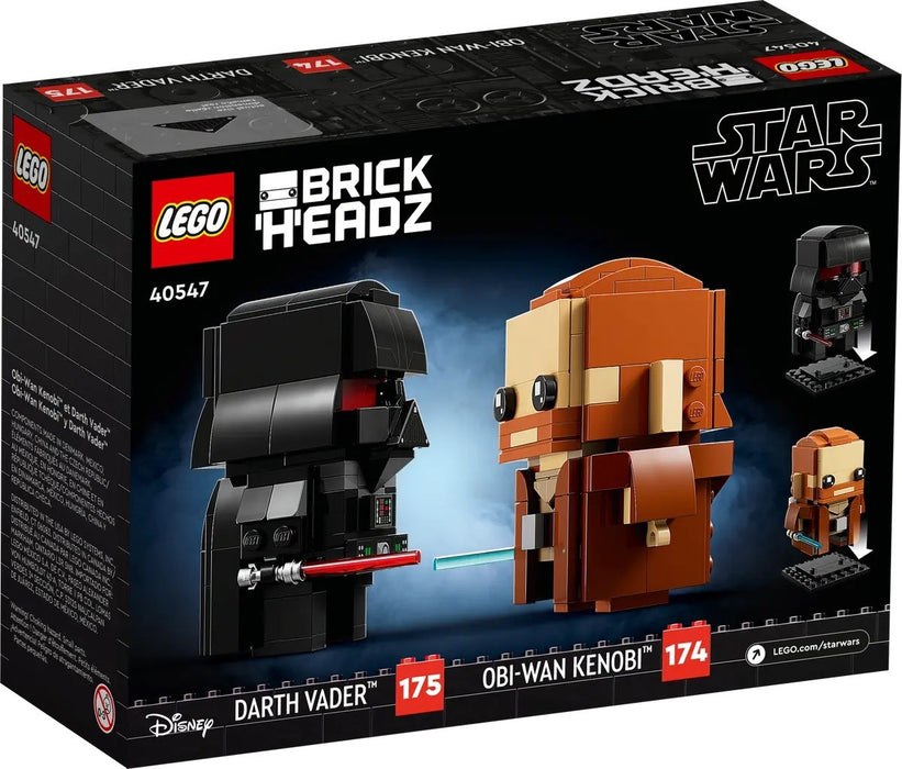 LEGO BRICKHEADZ STAR WARS 40547 Obi-Wan Kenobi and Darth Vader
