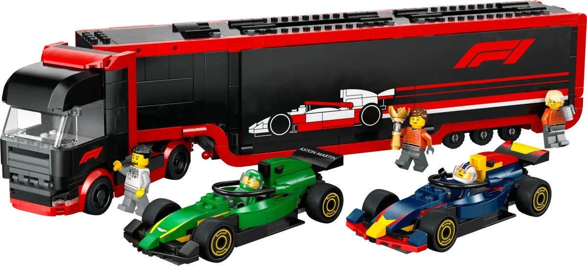 LEGO CITY 60445 F1 - Камион с автомобили RB20 и AMR24 F1