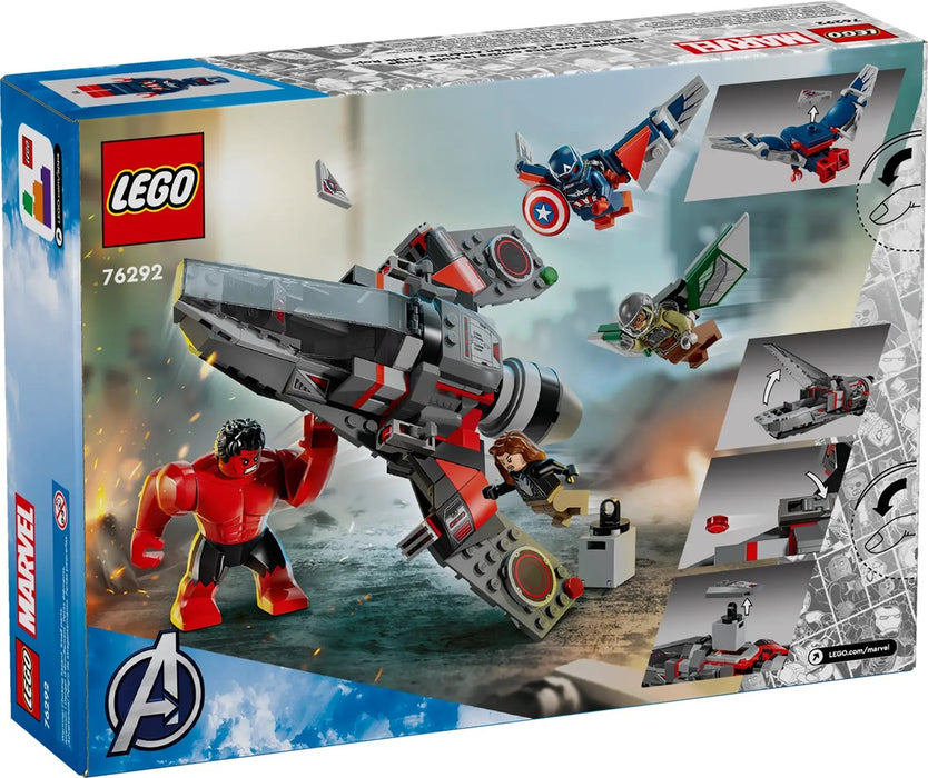 LEGO MARVEL 76292 Captain America VS Red Hulk Duel
