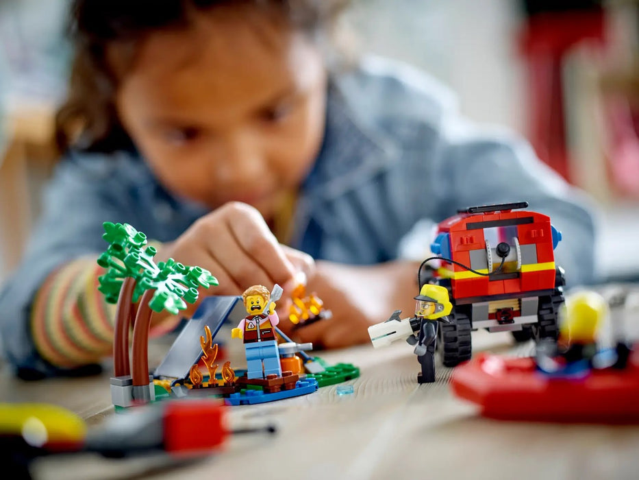 LEGO City - 4x4 Fire Truck with Rescue Boat - 60412