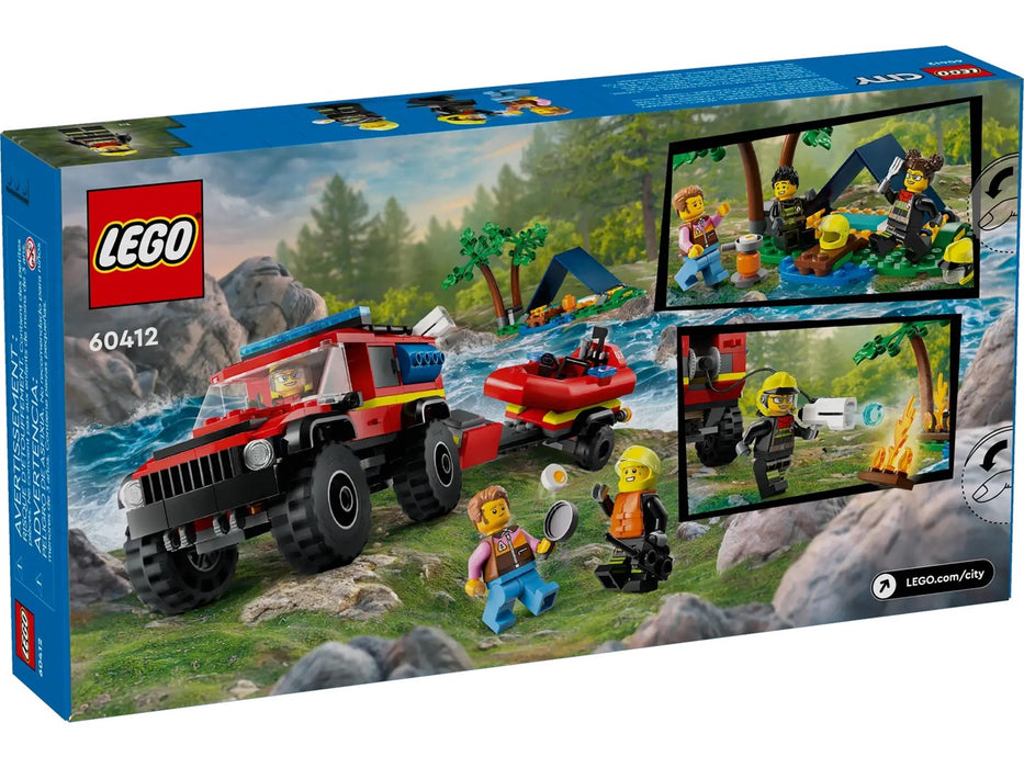 LEGO City - 4x4 Fire Truck with Rescue Boat - 60412